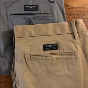 Banana Republic Men's Chinos in Charcoal and Khaki